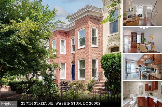 21 7th Street NE WASHINGTON, DC Townhouse Active - Photo 1 of 76. Opens carousel modal