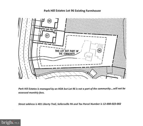 96 Liberty Trail SELLERSVILLE, PA Plot of land Active - Photo 1 of 1. Opens carousel modal