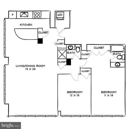 Sterling Apartments - 1815 John F Kennedy Boulevard Unit 2B-1106 PHILADELPHIA, PA Apartment Active - Photo 1 of 16. Opens carousel modal