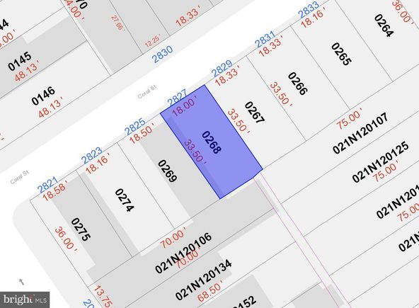 2827 Coral Street PHILADELPHIA, PA Plot of land Active - Photo 1 of 2. Opens carousel modal