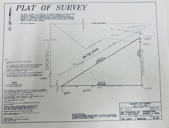 24445 W Milton Road Mundelein, IL Plot of land Active - Photo 1 of 1. Opens carousel modal