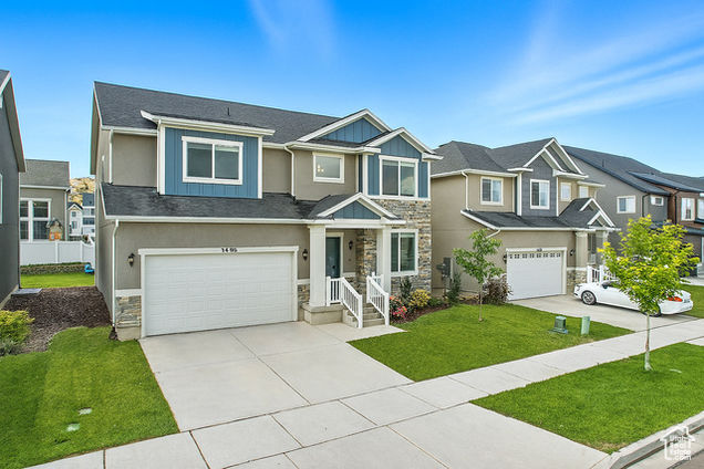 1496 W Stone Gate Dr Saratoga Springs, UT House Active - Photo 1 of 36. Opens carousel modal