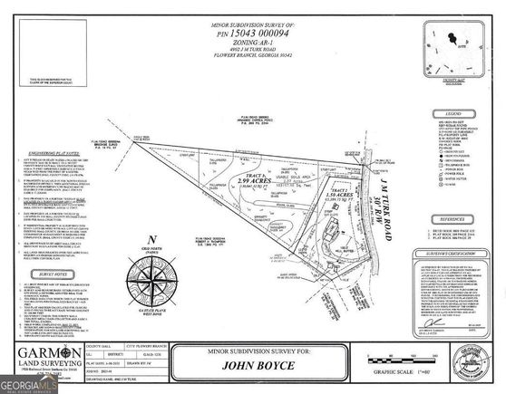 0 Tract 1 J M Turk Road Flowery Branch, GA Land Active - Photo 1 of 5. Opens carousel modal