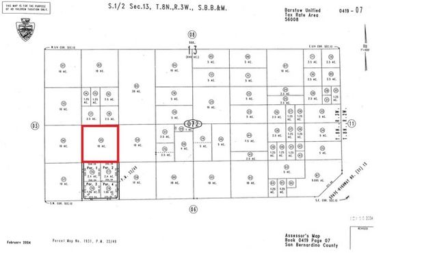 0 Near Hodge Road Barstow, CA Plot of land Active - Photo 1 of 1. Opens carousel modal