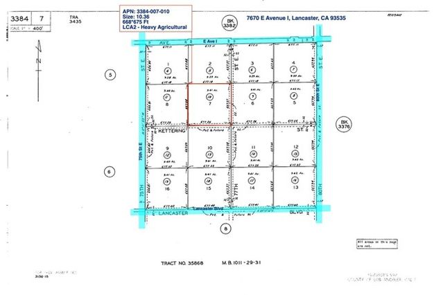 7670 E Avenue I Street Lancaster, CA Land Active - Photo 1 of 2. Opens carousel modal