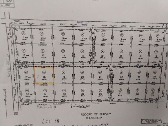 Ave D2 89 Stw Lancaster, CA Plot of land Active - Photo 1 of 1. Opens carousel modal