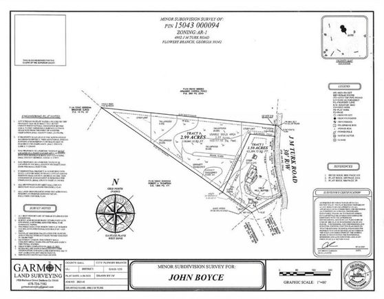 0 Tract 1 J M Turk Road Flowery Branch, GA Land Active - Photo 1 of 5. Opens carousel modal