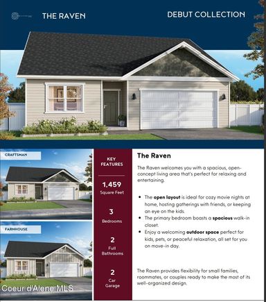 3349 N Corvus St Post Falls, ID House Active - Photo 1 of 9. Opens carousel modal