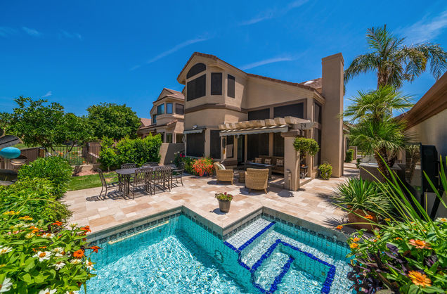 7525 E Gainey Ranch Road Scottsdale, AZ House Sold - Photo 1 of 75. Opens carousel modal