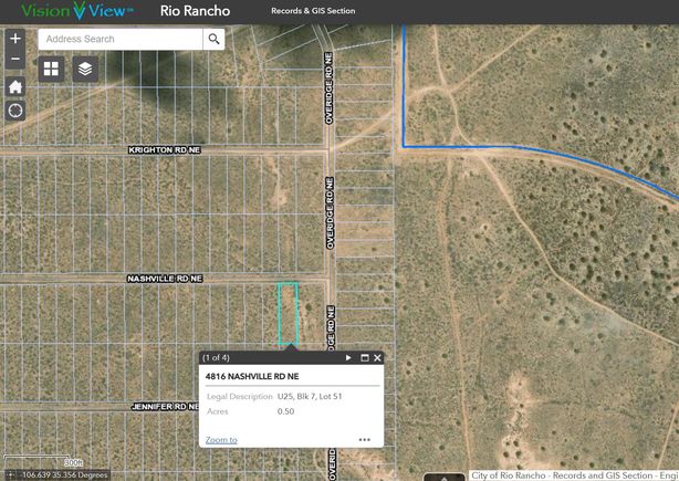 4816 Nashville Road NE Rio Rancho, NM Plot of land Active - Photo 1 of 2. Opens carousel modal