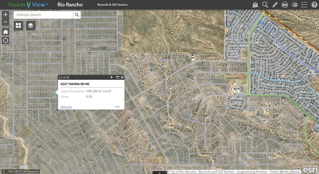4403 Yakima Road NE Rio Rancho, NM Plot of land Active - Photo 1 of 2. Opens carousel modal