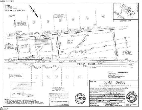 00 Porter Street Wellford, SC Plot of land Active - Photo 1 of 7. Opens carousel modal