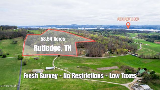 58.5 Acres Greenlee Rd Rutledge, TN Plot of land Active - Photo 1 of 7. Opens carousel modal