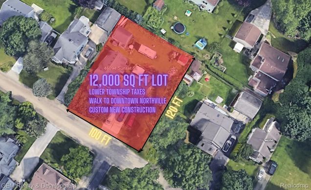 46094 Sunset Street Northville, MI Plot of land Active - Photo 1 of 1. Opens carousel modal