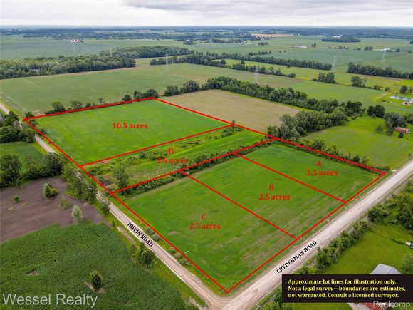 0 Cryderman Road Armada, MI Plot of land Active - Photo 1 of 4. Opens carousel modal