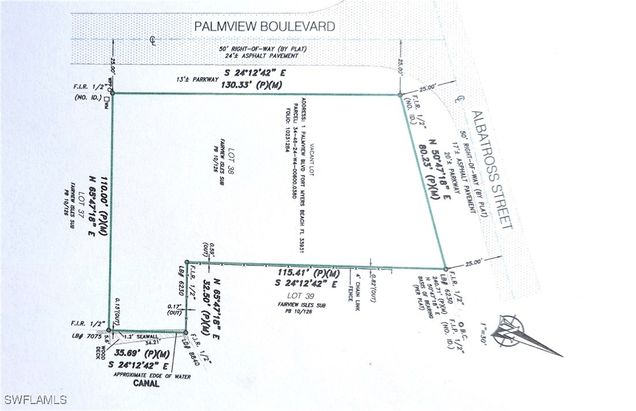 1 Palmview Boulevard Fort Myers Beach, FL Plot of land Active - Photo 1 of 7. Opens carousel modal
