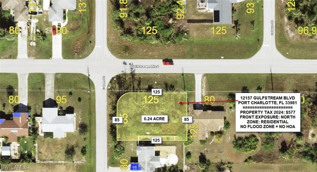 12157 Gulfstream Boulevard Port Charlotte, FL Plot of land Active - Photo 1 of 2. Opens carousel modal