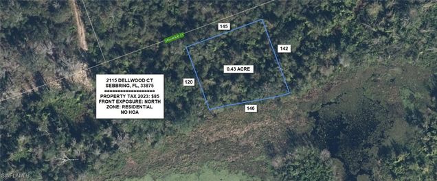 2115 Dellwood Court Sebring, FL Plot of land Active - Photo 1 of 2. Opens carousel modal