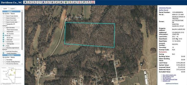 0 Ralph Craver Road Lexington, NC Plot of land Active - Photo 1 of 8. Opens carousel modal
