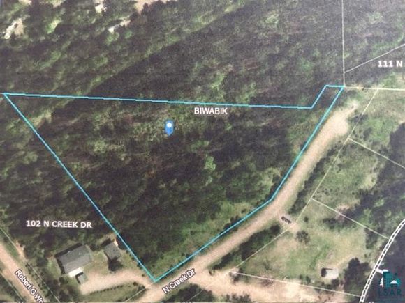 XXX North Creek Drive Biwabik, MN Plot of land Sold - Photo 1 of 1. Opens carousel modal