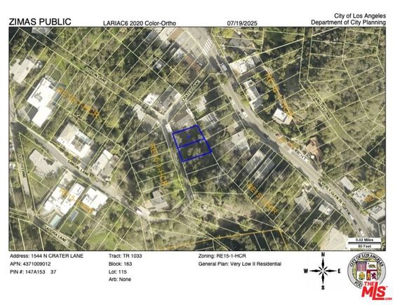 1544 Crater Lane Los Angeles, CA Plot of land Active - Photo 1 of 2. Opens carousel modal