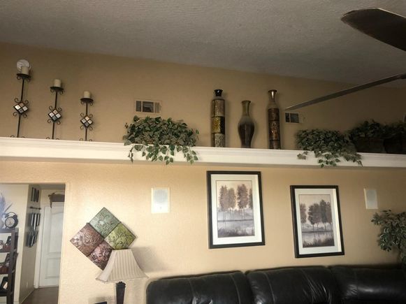 Vaulted Ceiling Ledge Decorating Ideas | Shelly Lighting