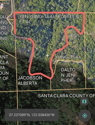 15905 Wildcat Saratoga, CA Land Active - Photo 1 of 14. Opens carousel modal