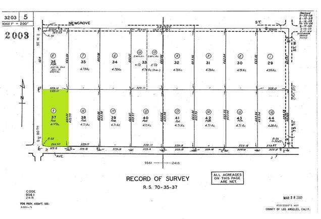 0 W Avenue J Lancaster, CA Land Active - Photo 1 of 1. Opens carousel modal